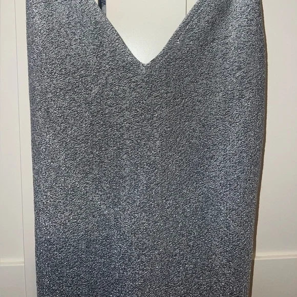 Divided H&M Shimmering Silver/Gray Mini Dress - Picture 3 of 3